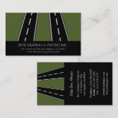 Paving Grading General Contractor Asphalt Road Visitekaartje (Voorkant / Achterkant)