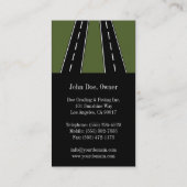 Paving Grading General Contractor Asphalt Road Visitekaartje (Achterkant)