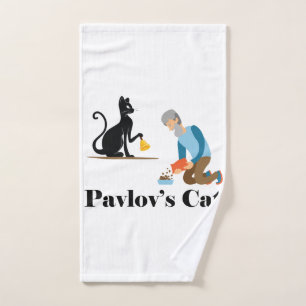 Pavlov's Cat Funny Psychologie Handdoek