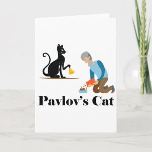 Pavlov's Cat Funny Psychologie Kaart