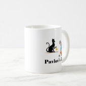 Pavlov's Cat Funny Psychologie Koffiemok (Voorkant rechts)