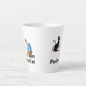 Pavlov's Cat Funny Psychologie Latte Mok (Voorkant)