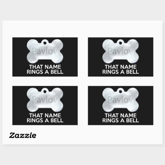 PAVLOV'S HOND RECHTHOEKIGE STICKER (Vel)