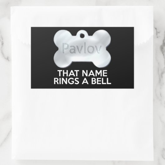 PAVLOV'S HOND RECHTHOEKIGE STICKER (Tas)