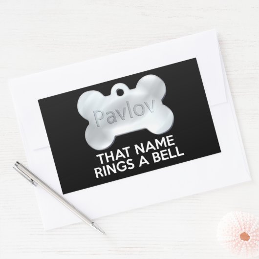 PAVLOV'S HOND RECHTHOEKIGE STICKER (Envelop)