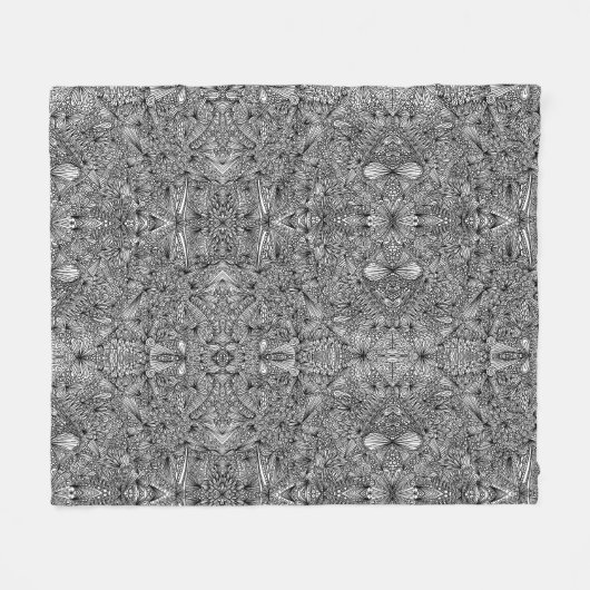 Pavo Pontem Abstract Fleece Deken (Voorkant (Horizontaal))