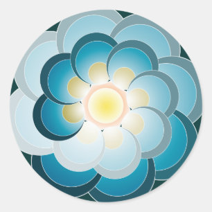 Pavo véritable verde. Autocollant