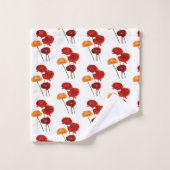 Pavot aquarelle (Gant de toilette)