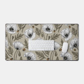 Pavot blanc et coccinelle (Clavier et souris)