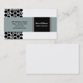 Pavot : Carte de visite d'ardoise (Devant / Derrière)