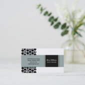 Pavot : Carte de visite d'ardoise (Debout devant)