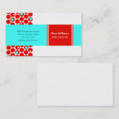 Pavot : Carte de visite de ciel (Devant / Derrière)