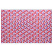 Pavot dallé rouge violet tissu graphique floral (Yard)