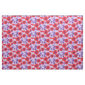 Pavot dallé rouge violet tissu graphique floral (Fat Quarter)