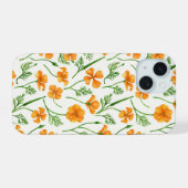 Pavot de Californie, fleurs d'été, orange wil (Verso Horizontal)