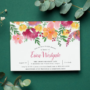 Pavot de Californie   Invitation de douche nuptial