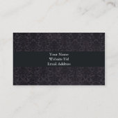 Pavot et carte de visite foncé de damassé (Dos)