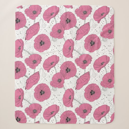 Pavot Fleurs Motifs couvertures (Devant)