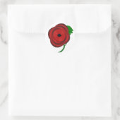 Pavot pour souvenir - autocollant (Sac)