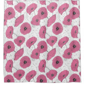 Pavot rose Fleurs rideau de douche (Devant)