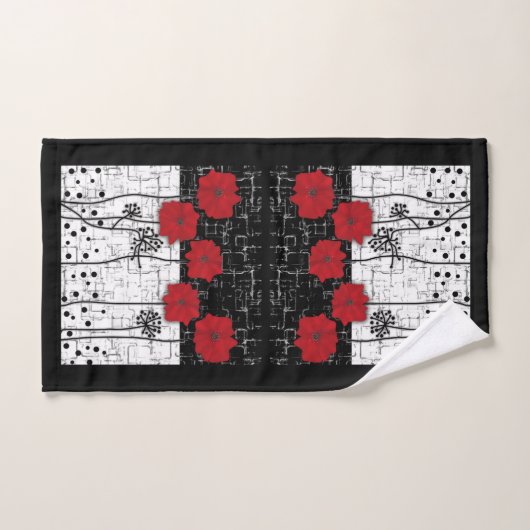 Pavot rouge (Serviette à main)