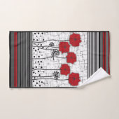 Pavot rouge (Serviette à main)