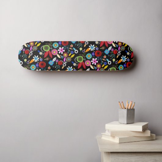 pavot vieux 70's vintage skateboard style surf (Art mural (Horz))
