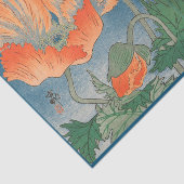 PAVOTS CHINOIS EN papier de soie de soie BLEU (Détail)