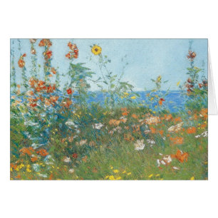 Pavots de Hassam les ", île de carte de bancs" -