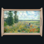 Pavots de Monet servant le plateau<br><div class="desc">Le d'Argenteuil de pres d'expert en logiciel Coquelicots des champions" de Claude Monet de CHAMP "de PAVOT de MONET,  champ des pavots s'approchent d'Argenteuil - 1875.</div>