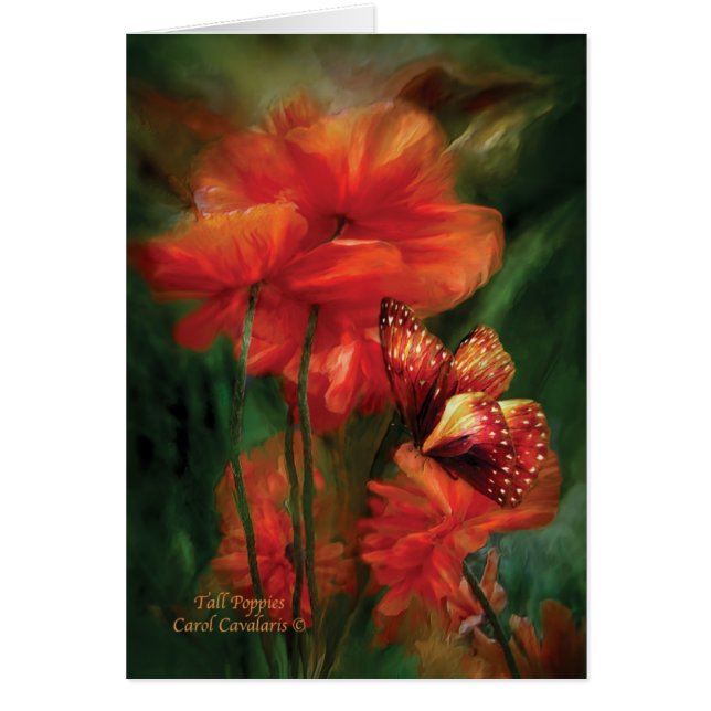 Pavots grands ArtCard (Devant)