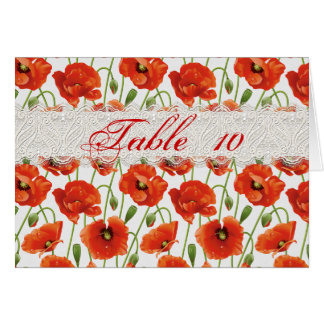 Pavots rouges d'été épousant la carte d'allocation