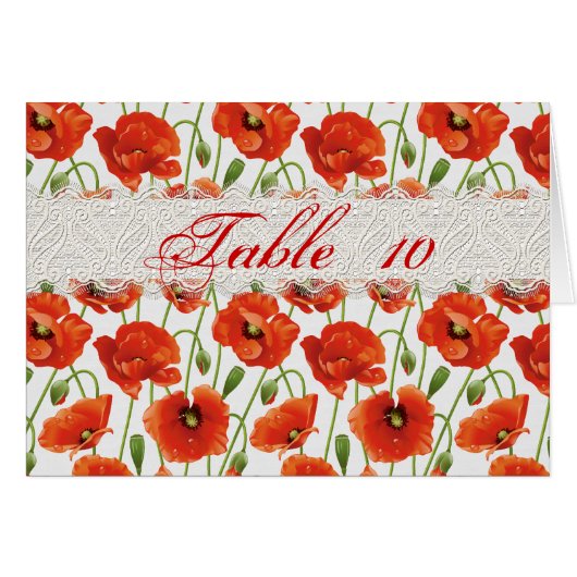 Pavots rouges d'été épousant la carte d'allocation (Devant Horizontal)