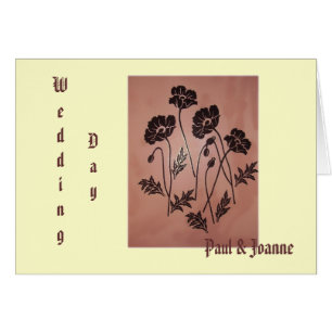 Pavots vintages de velours