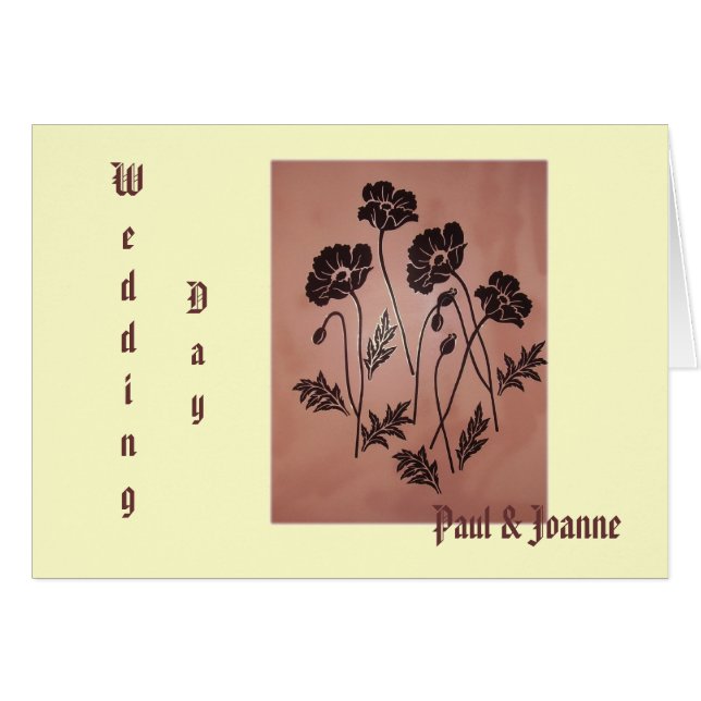 Pavots vintages de velours (Devant horizontal)