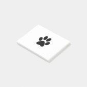 Paw afdrukken post-it® notes (Schuin)