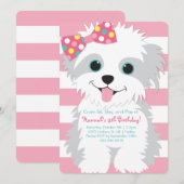Paw Birthday Paw ty Invitation (Devant / Derrière)