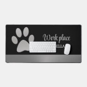 Paw Chien Argent sur Pet Pet Noir Service de Groom (Clavier et souris)