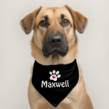 Paw Chien Coeur Personnalisé