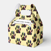 Paw drukt Confetti en Party Streamer op maat Bedankdoosjes (Voorkant Zijde)