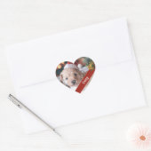 Paw-effect Kerstmispuppy Jingle Bell Holly Sticker (Envelop)