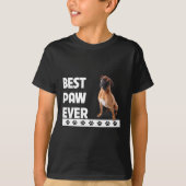 Paw Ever Boxer Bulldog Pap Vaders Dag Hondenliefhe T-shirt (Voorkant)