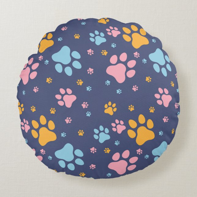 Paw Fame Rond Kussen (Voorkant)