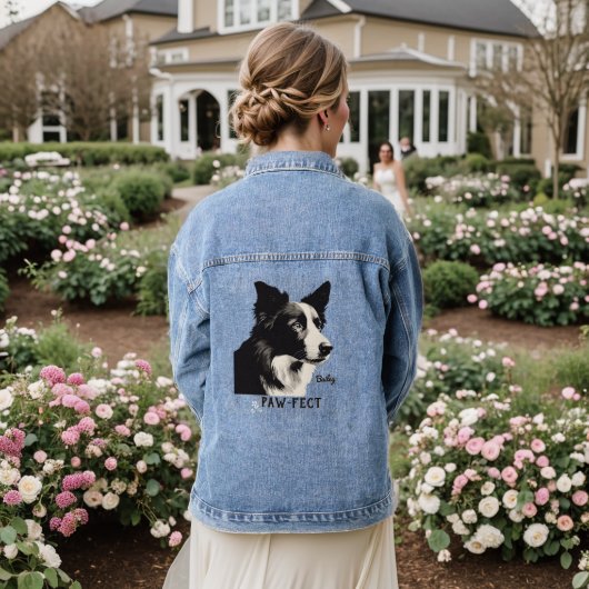 Paw-fect Denim Jacket (Huwelijk Achterkant)
