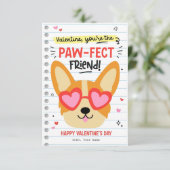 Paw-Fect Hondenwoordspeling Kinder Klaslokaal Vale Kaart (Staand voorkant)