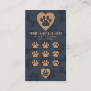 Paw Heart Dier Dierenarts Klantenkaartje