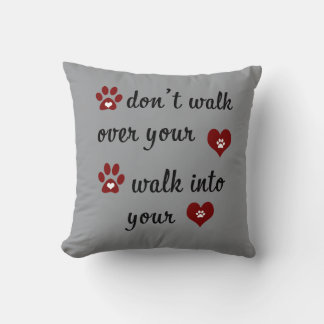 Paw Heart Quote Kussen