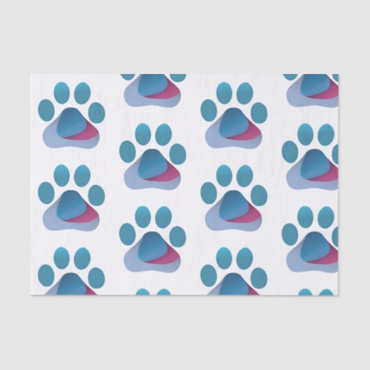 Paw Hug Logo (TM) Tissue Paper Tissuepapier (Voorkant)