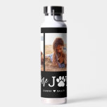 Paw Joy EDITABLE COULEUR Bouteille d'eau<br><div class="desc">Visitez notre boutique à www.berryberrysweet.com pour des articles de papeterie design et moderne et des cadeaux personnalisés.</div>