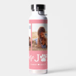 Paw Joy EDITABLE COULEUR Bouteille d'eau<br><div class="desc">Visitez notre boutique à www.berryberrysweet.com pour des articles de papeterie design et moderne et des cadeaux personnalisés.</div>